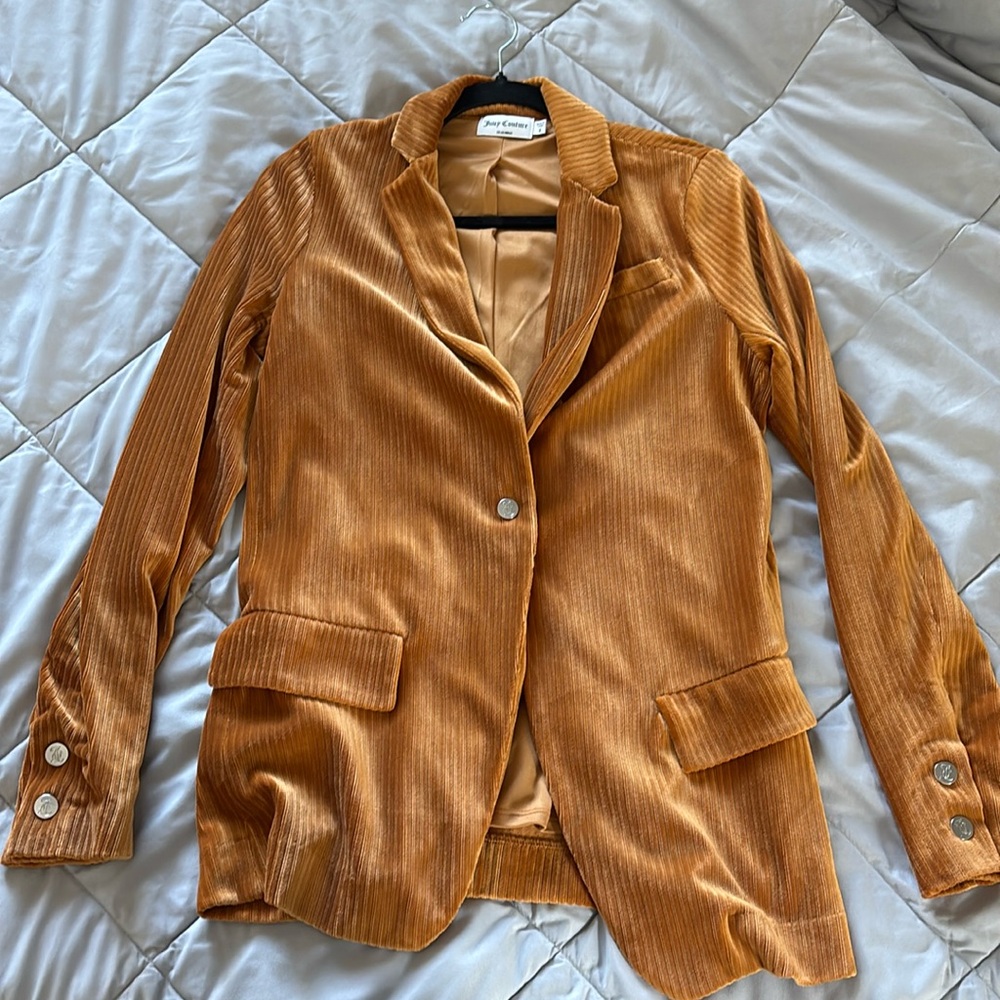 Burnt Orange color Juicy Couture blazer